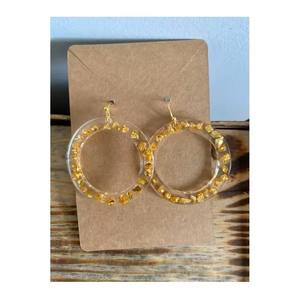 Pendientes Modernos de Resina Transparente Hechos a Mano, Joyería Ligera de Moda, Accesorio de Tendencia, Fabricante Mayorista - Product Image 2