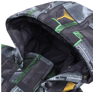 High Quality For Boys <b>Waterproof</b> Snow Ski <b>Suit</b> Hooded Jacket With Sublimation Print Polyester Material Warm Outdoor Wear <b>Suits</b> - Product Image 5