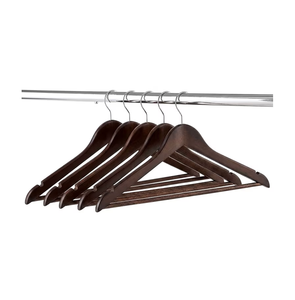 Natural Brown Wide Shoulders Hot Selling Wooden Clothes Hanger Best Quality Cheap Price Buy By UF INTERNATIONAL Crafts - Product Image 1