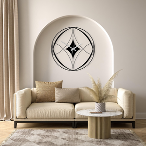 Modern Metal <b>Wall</b> <b>Clock</b> Geometric Circular Design Abstract Artistic Timepiece Contemporary Decorative <b>Living</b> <b>Room</b> <b>Wall</b> Decor - Product Image 2