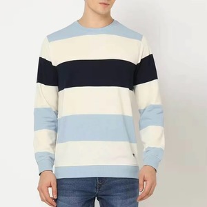 Sudaderas Extra Grandes para Hombre, Sudadera con Capucha de Forro Polar con Logotipo Personalizado, Venta al por Mayor OEM, Ropa Casual de Calle, Moda de Invierno, Suministro al por Mayor, Sudadera a Rayas para Hombre - Product Image 2