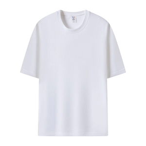 T-shirt décontracté pour homme, col rond, manches courtes, couleur unie, 100% coton jersey, coupe ample, logo sur le devant avec motif - Product Image 2