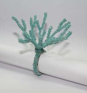 Anneaux de serviette ronds en cristal à barbe, très demandés, écologiques, pour mariage - Product Image 1