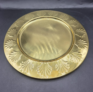 Plato Decorativo de Latón con Diseño de Conchas, Plato de Metal Hecho a Mano Estilo Vintage para Regalos, Eventos, Fiestas y Decoración de Mesa - Product Image 2