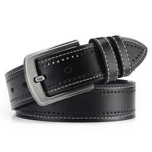 Ceintures en cuir pour hommes en peau de vache, vintage, écologiques, avec boucle à ardillon - Direct usine - Product Image 2