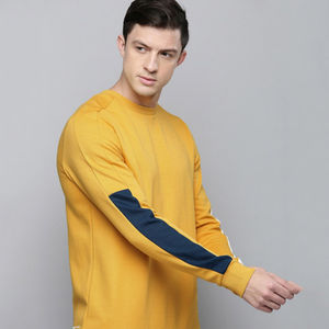 Sweat-shirt à col rond pour homme, 100% coton, imprimé sur mesure, streetwear décontracté, vente en gros - Product Image 3
