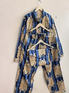 Ensemble de pyjama en coton imprimé animal, ensemble de chemises de nuit, ensemble de vêtements de détente pour femmes - Product Image 5