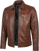 Blouson d'hiver matelassé en cuir écologique pour homme, col montant, tissu peigné, fermeture éclair, doublure en élasthanne 300g, style urbain tendance