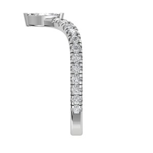 High demanding wedding <b>ring</b> with customised size and design made up of high quality silver for engagement - Product Image 3