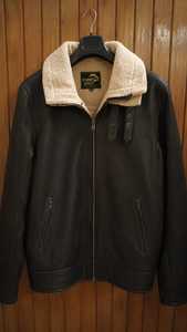 เสื้อแจ็คเก็ตหนังแท้สำหรับผู้ชาย CHAMP KING บุซับในขนเชอร์ปา ปิดด้วยซิป - Product Image 4