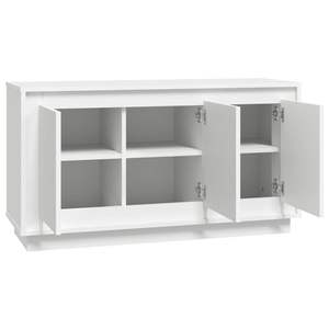 Buffet en bois d'ingénierie blanc 40,2 po x 13,8 po x 21,7 po - Product Image 6