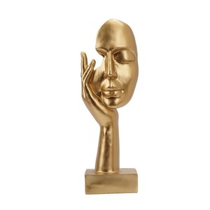 Sculpture artisanale en bois de Sheesham représentant un penseur philosophe - Art en gros - Product Image 5