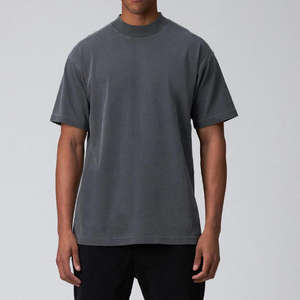 T-shirts DTG surdimensionnés de haute qualité pour hommes, en polyester/coton lourd de luxe, avec logo personnalisé, écologiques - Product Image 1