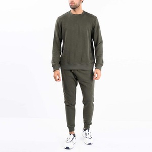 windproof Men Crew Neck <b>Tracksuit</b> Casual Lightweight Regular Fit 100%Cotton Sustainable OEM Service Men Crew Neck <b>Tracksuit</b> - Product Image 4