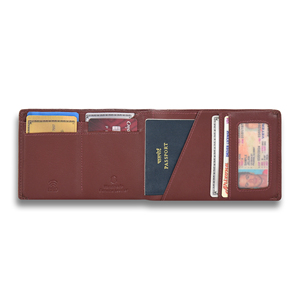 Refined Tan Genuine Leather <b>Mens</b> Chain Bifold <b>Wallet</b> <b>RFID</b> Safety Waterproof Card Storage Slim Profile Handcrafted Premium Access - Product Image 4