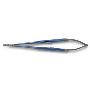 Porte-aiguilles micro-manuel en acier inoxydable couleur titane certifié CE, instruments chirurgicaux - Product Image 2