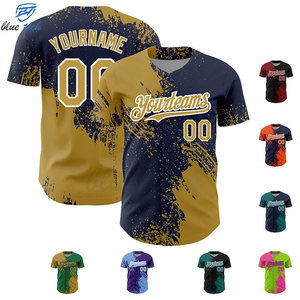 Baseball Jersey Custom Design Sportswear Training Match Premium 100% Polyester Heat-Transfer Printed Team Jerseys Custom Short - Product Image 2
