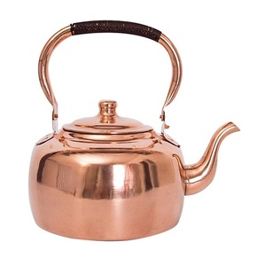 Théière en cuivre pur pour servir le thé et le café, théière décorative, théière artisanale Dallah pour la maison, la cuisine, la table - Product Image 1