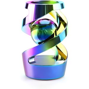 Giocattolo da Scrivania Girevole Cinetico in Metallo con Sfera Antistress per Adulti, Set da Ufficio - Product Image 1