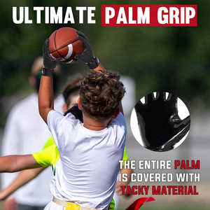 Gants de football américain haut de gamme pour receveurs, paume en silicone adhérent, couleur personnalisée, logo personnalisé, légers - Product Image 3