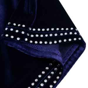 High <b>Elastic</b> Soft Polyester Material Printed Rhinestone Breathable Sleeveless Top Pleated <b>Skirt</b> High School Club Cheerleading - Product Image 5