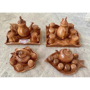 Taza de Té Artesanal Vietnamita de Madera de Coco con Asa, Vajilla Ecológica Totalmente Natural, Recipiente para Beber de Madera Pulida - Product Image 6