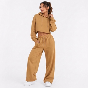 Womens Soft Casual Lounge Wear Set Long Sleeve Pullover And Relaxed Pants For Everyday Comfort And Style - Product Image 1