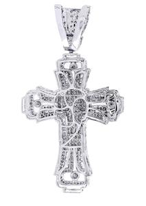 จี้เพชร VVS แบบสั่งทำพิเศษ รูปทรงกากบาท ประดับเพชรแบบคลาสสิก ชุบทอง รับรองโดย GIA ทรงบริลเลียนท์คัต สำหรับทั้งชายและหญิง ราคาดีที่สุด - Product Image 3