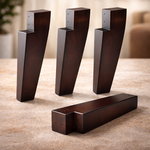 Patas de Muebles de Madera Curvadas y Cónicas a Precio de Fábrica, Patas de Repuesto Resistentes para Sofá, Sillón y Gabinete - Product Image 3