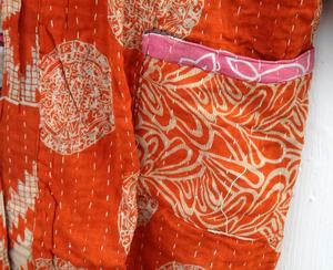 Manteau Kimono en Coton Vintage Kantha, Veste Matelassée, Vintage, pour Femme, Nouveauté - Product Image 5