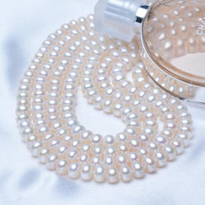 Collar de Perlas de Agua Dulce de 7-8 mm, Cadena Larga de Varias Capas, Accesorio Versátil para Cheongsam, para Mamá - Product Image 3