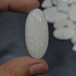 Lote de cabujones de scolecita blanca natural al por mayor, lote de piedras preciosas de scolecita para la fabricación de joyas - Product Image 4