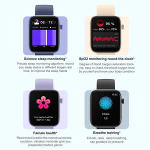 Montre intelligente en métal sommeil cordon de téléphone tactile 2024 sangles carrées personnalisées appel Senior série sport Smartwatch dames Hombre santé - Product Image 6