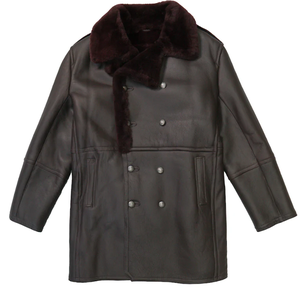 Premium Genuine Leather <b>Shearling</b> <b>Jacket</b> <b>Men</b> Luxury Winter Fur Coat Aviator Biker Warm Fashion Durable Fit - Product Image 4