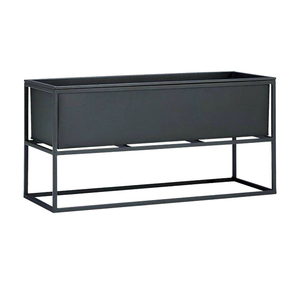 Premium <b>Rectangular</b> Metal Planter With Stand for Indoor Outdoor Home Garden Balcony Decorative Display <b>Pot</b> - Product Image 4