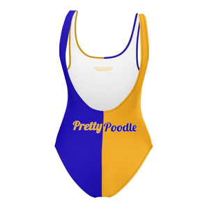 Maillot de bain une pièce bicolore Sigma Gamma Rho 1922 pour femme, bleu et or, extensible, coupe athlétique, élégant - Product Image 5