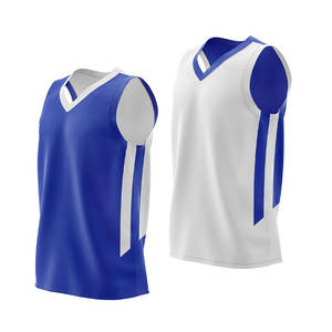 Maillots de basketball sans manches personnalisés, simples, de grande taille, de haute qualité, respirants, anti-bactériens, UPF 50, vente en gros OEM - Product Image 1