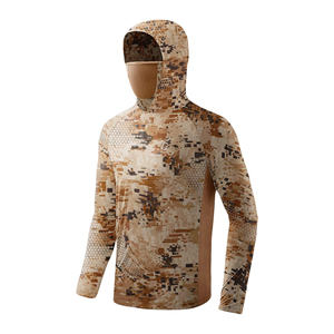 Camisa de Caza de Invierno de Alta Calidad al por Mayor con Máscara, Logotipo Personalizado, Transpirable, Cortavientos, 100% Poliéster, Servicio OEM, Forro de Algodón - Product Image 1