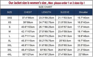 เสื้อแจ็คเก็ตวาร์ซิตี้สีดำขาวสำหรับผู้ชาย ผ้าฟลีซ ปกคอพับ แขนเสื้อแบบปกติ ลายทาง สไตล์ลำลองสำหรับฤดูใบไม้ร่วง ปิดด้วยซิป - Product Image 5