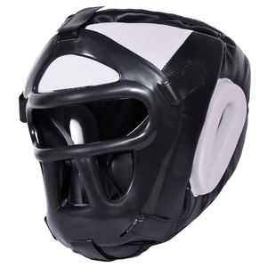 Protector de Cabeza para Boxeo, Casco Deportivo Protector para Adultos Unisex, Material EVA Gris, Cierre de Velcro - Product Image 1