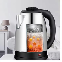 SKD – Bouilloire électrique sans fil en acier inoxydable de qualité alimentaire, 1500W, arrêt automatique, capacité 2L, température réglable, pour l'extérieur – Vente en gros