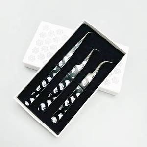 Juego de Pinzas Quirúrgicas para Pestañas Morje, Herramientas de Precisión de Acero Inoxidable para Extensión de Pestañas Postizas con Logotipo y Empaque Personalizados - Product Image 3