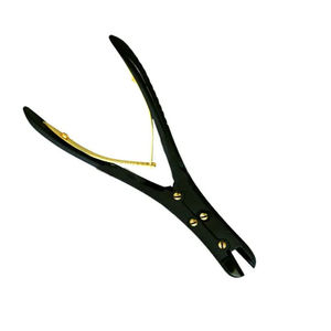 Coupe-fils orthopédique à double action, côté avant, couleur noire, coupe-fils à broche TC, matériau allemand, acier inoxydable, prix de gros - Product Image 3