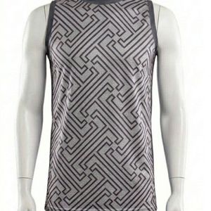 <b>Men</b>’s Basketball Uniform Two Piece Set – Casual Geometric Sportswear Outfit For <b>Men</b> - Product Image 1