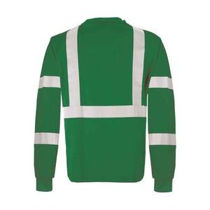 Overol de Trabajo de Alta Visibilidad Clase 2 para Hombre, Chaleco de Seguridad Reflectante Verde, Camiseta Impermeable de Algodón/Poliéster OEM - Product Image 6
