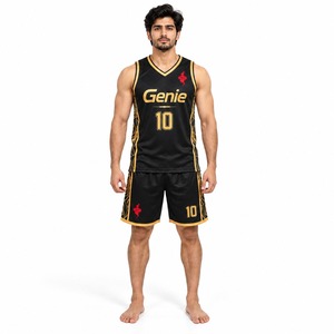 Ropa Deportiva Transpirable y Ligera para Entrenamiento, Juego y Práctica de Baloncesto, Uniforme de Rendimiento, Conjunto de Camiseta y Pantalones Cortos para Equipo - Product Image 1