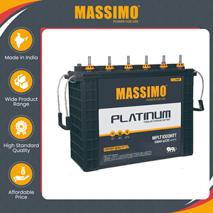 Batería de Plomo-Ácido Tubular Alta MASSIMO 100AH 12V con Certificación ISO y Calidad Excepcional, con Más de 1100 Ciclos de Vida Útil para Compradores al por Mayor - Product Image 2