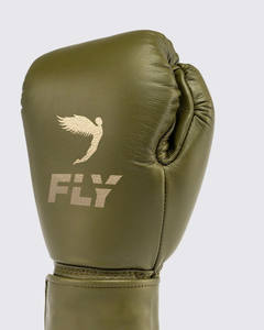 Guantes de Boxeo Fly de Piel Auténtica Verde Oliva, Último Modelo, Precio Económico, Guantes de Entrenamiento y Sparring para Unisex CP-BG-86 - Product Image 2