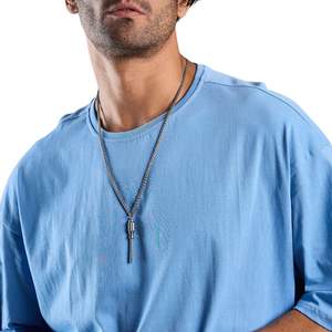 T-shirt Homme Oversize à Épaules Tombantes en Coton Lourd Coupe Ample – Personnalisation et Fourniture OEM - Product Image 4