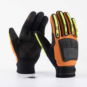 Gants de travail mécaniciens Amara de haute qualité, en cuir synthétique renforcé, résistants aux chocs et aux coupures, protection personnelle pour les mains - Product Image 2